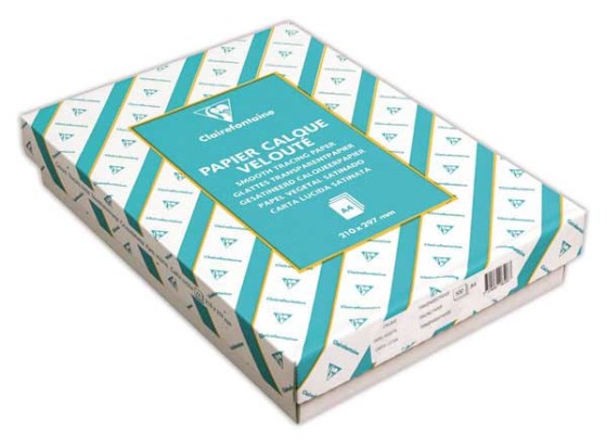1 Ramette de 500 feuilles de papier calque 90 grs 21 x29,7 cm