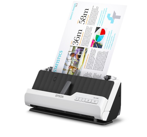 Epson DS-C330 Chargeur automatique de documents + Scanner à feuille 600 x 600 DPI A4 Noir, Blanc