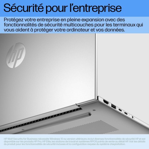 HP ProBook 460 G11 Intel Core Ultra 5 125U Ordinateur portable 40,6 cm (16") WUXGA 16 Go DDR5-SDRAM 512 Go SSD Wi-Fi 6E (802.11ax) Windows 11 Pro Argent