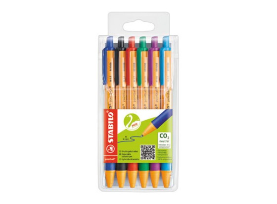 1 Etui de 6 Stylos à bille STABILO pointball