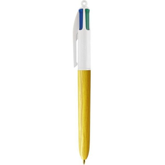 STYLO BIC 4 COULEURS BOIS