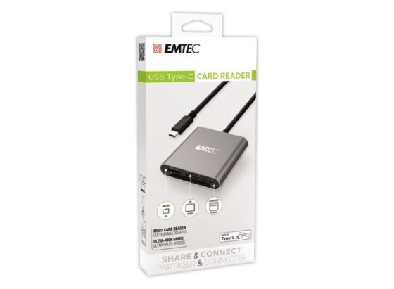 1 Lecteur de cartes Emtec Type-C Pro T610C