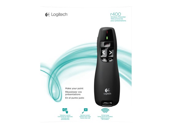 Wireless Presenter R400 télécommande de présentation, distance de f