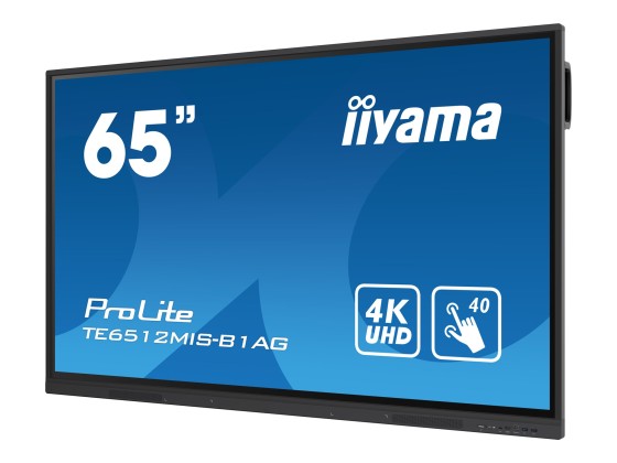 iiyama TE6512MIS-B3AG affichage de messages En forme de kiosk 165,1 cm (65") LCD Wifi 400 cd/m² 4K Ultra HD Noir Écran tactile Intégré dans le processeur Android 11 24/7