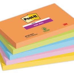 1 Lot de 5 Notes Super Sticky Collection Boost, 76 x 127 mm, 90 feuilles