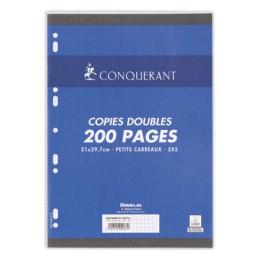 1 Pack de 50 copies doubles A4 70G perforées 9 trous 5x5
