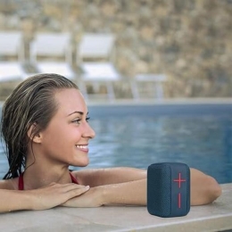 HAUT PARLEUR BT PORTABLE 10W WATERPROOF IPX6 BLUE