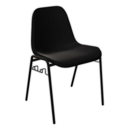 1 Chaise coque Beta accrochable - noir
