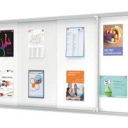 1 Vitrine d'intérieur avec  porte coulissante Premium Plus 27A4  NOBO
