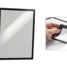 1 Lot de 2 Cadre d'affichage adhésif Duraframe - A4 - Noir