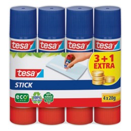 1 Lot de 4 Sticks colle Tesa®  EcoLogo 20 gr
