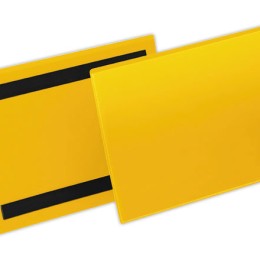 1 Boite de 50 Pochettes logistiques magnétiques A5 paysage jaune DURABLE