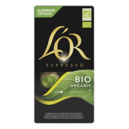 1 Lot de 10 Doses Expresso l'Or Bio Organic, Intensité 7