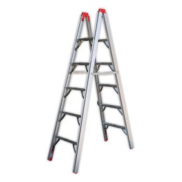 1 Escabeau 5 marches pliable extra plat