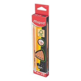 1 Boite de 12 Crayons papier HB avec gomme