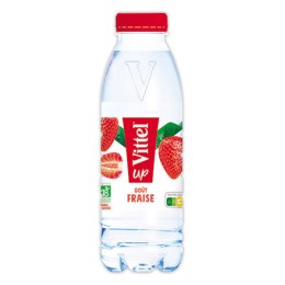 1 Lot de 24 24 bouteilles eau VITTEL UP saveur fraise - 50 cl