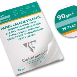 1 Bloc de 50 feuilles calque CLAIREFONTAINE A3 - 90g
