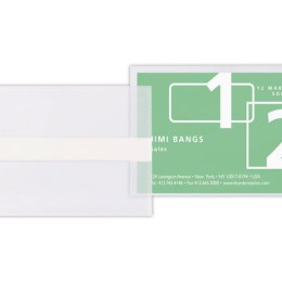 1 Sachet de 10 pochettes carte de visite adhésives biodégradables
