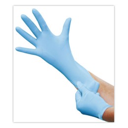 1 Boite de 100 Gants nitrile à usage unique non poudrés Taille S