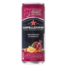 1 Pack de 24 cannettes San Pellegrino melograna arancia slim 33cl