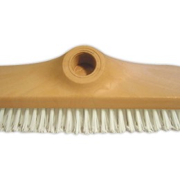 1 Brosse lave-pont nylon 22 cm monture bois.