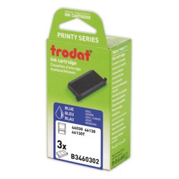 1 Blister de 3 Encriers Trodat 46030b  bleu