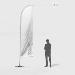 VOILE BEACHFLAG CLASSIQUE DROIT 330 X 70 CM