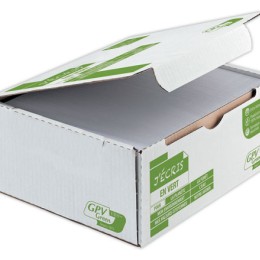 1 Boite de 200 Enveloppes DL blanches recyclées 80g bande de protection