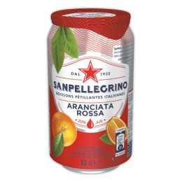 1 Pack de 24 Canettes San Pellegrino à l'orange sanguine - 33 cl