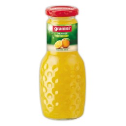 1 Pack de 12 bouteillles de nectar d'orange Graninien verre 25cl