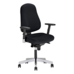 1 Siège Bizzi synchrone accotoirs inclus- noir