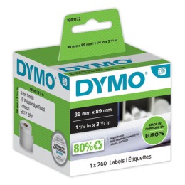 1 Étiquettes d'adresses Large LW 89mm x 36mm (260 étiquettes)