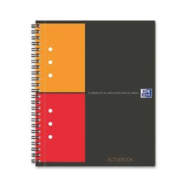 1 Cahier spirale Activebook - A5 160 Pages -5x5 -OXFORD International