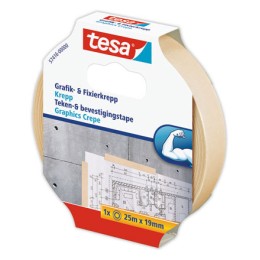 1 Adhésif TESA KREPP 25mx19 mm - spécialart graphique- sans solvant