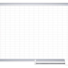 1 Planning magnétique Kanban 120 x 90 cm- Cases 50 x 25 mm