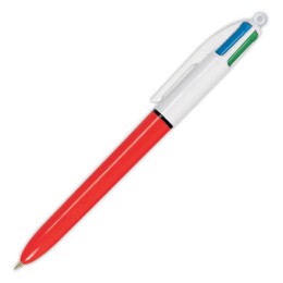 1 Stylo bille BIC 4 couleurs - Ecriture fine