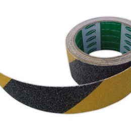 1 Adhésif anti-dérapant 50mm X 5M noir/jaune