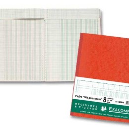 1 Piqûre comptable à tête paresseuse 31 lignes - 8 colonnes sur 1 page