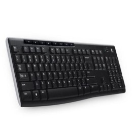 Logitech Wireless Keyboard K270 clavier Maison RF sans fil AZERTY Français Noir