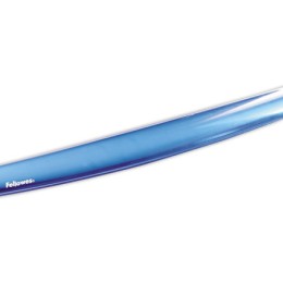 1 Repose-poignets clavier gel FELLOWES Crystal - bleu