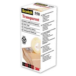 1 Boite de 8 Rouleaux adhésifs transparents SCOTCH 550 - 33 mx 19 mm - sans solvant