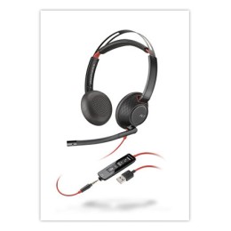 1 CASQUE FILAIRE POLY BLACKWIRE 5220 USB-A/C