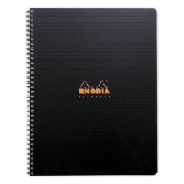 1 Cahier polypropylène 160 pages A4+ 5x5.Noir