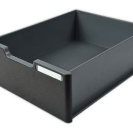 1 Tiroir jumbo 10,8 cm avec fronton griset porte-étiquette intégré