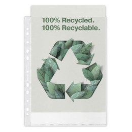 1 Boite de 100 pochettes perforées ESSELTE en polypropylène recyclé 7/100ème