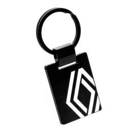 PORTE-CLÉ RENAULT MÉTAL "RECTANGLE DESIGN AVEC BÉLIÈRE ARTICULÉE"