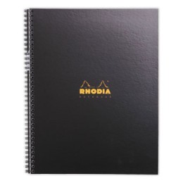 1 Cahier couverture carton 160 pages A4+5x5. Noir