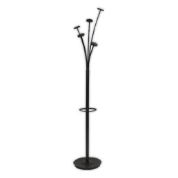 1 Portemanteau Festy ALBA corps noir 5 patères noires H : 1,75 m