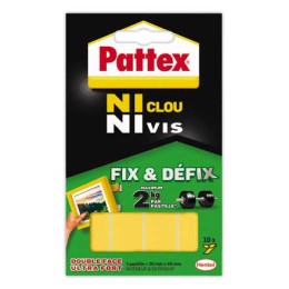 1 Pastilles adhésives Ni Clou NiVis- blanches