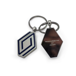 PORTE-CLÉS RENAULT EMBLÈME - LICENCE OFFICIELLE RENAULT